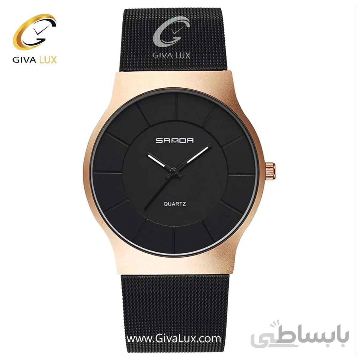 ساعت مچی مردانه بند حصیری ساندا مدل SANDA 209