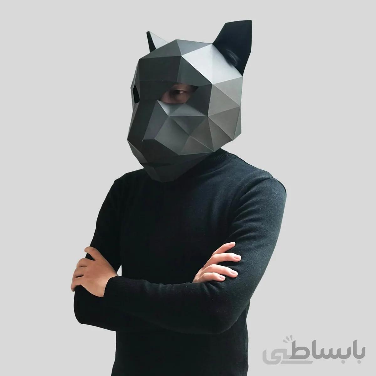 ماسک صورت اوریگامی پلنگ