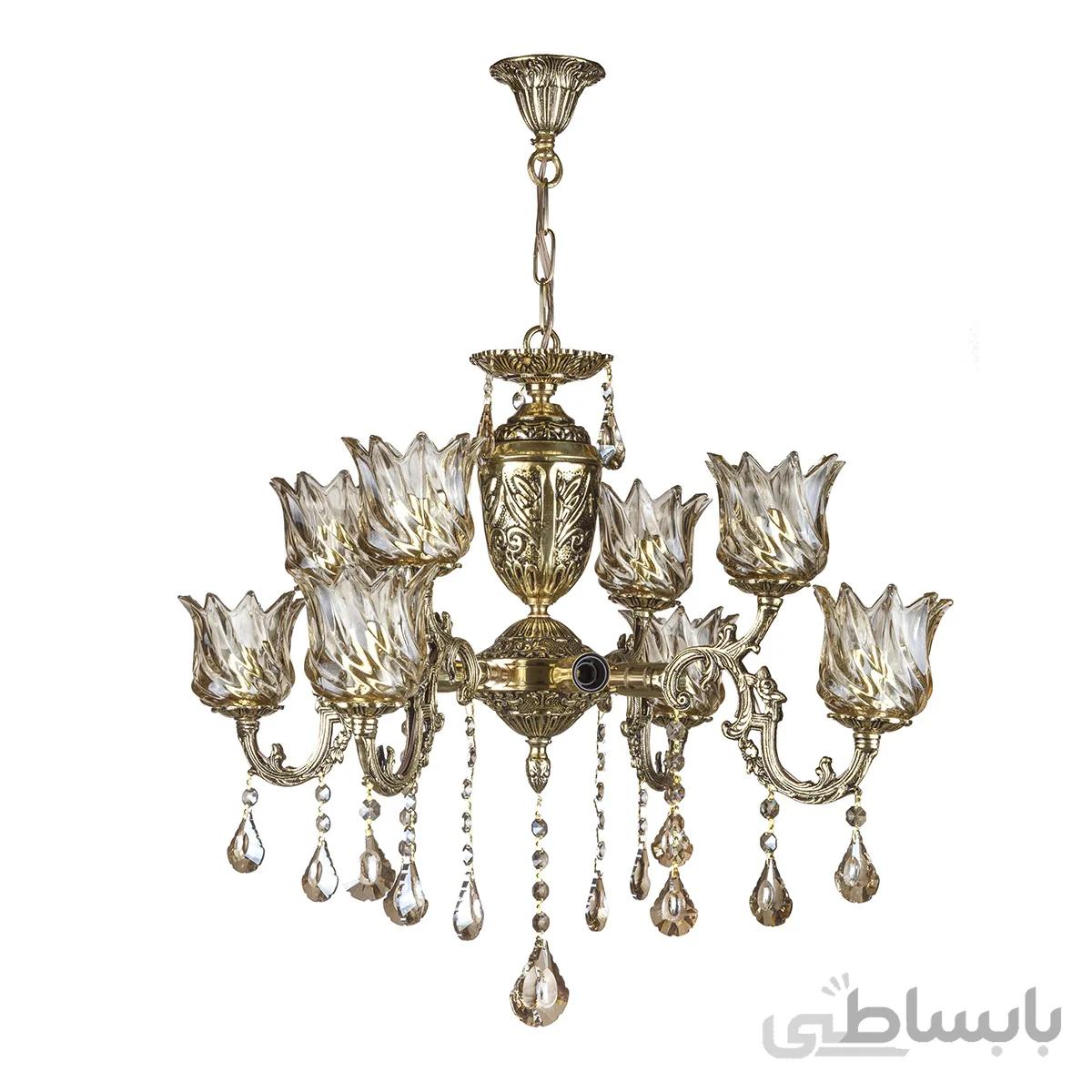 لوستر 12 شعله چشمه نور کد C3352/4