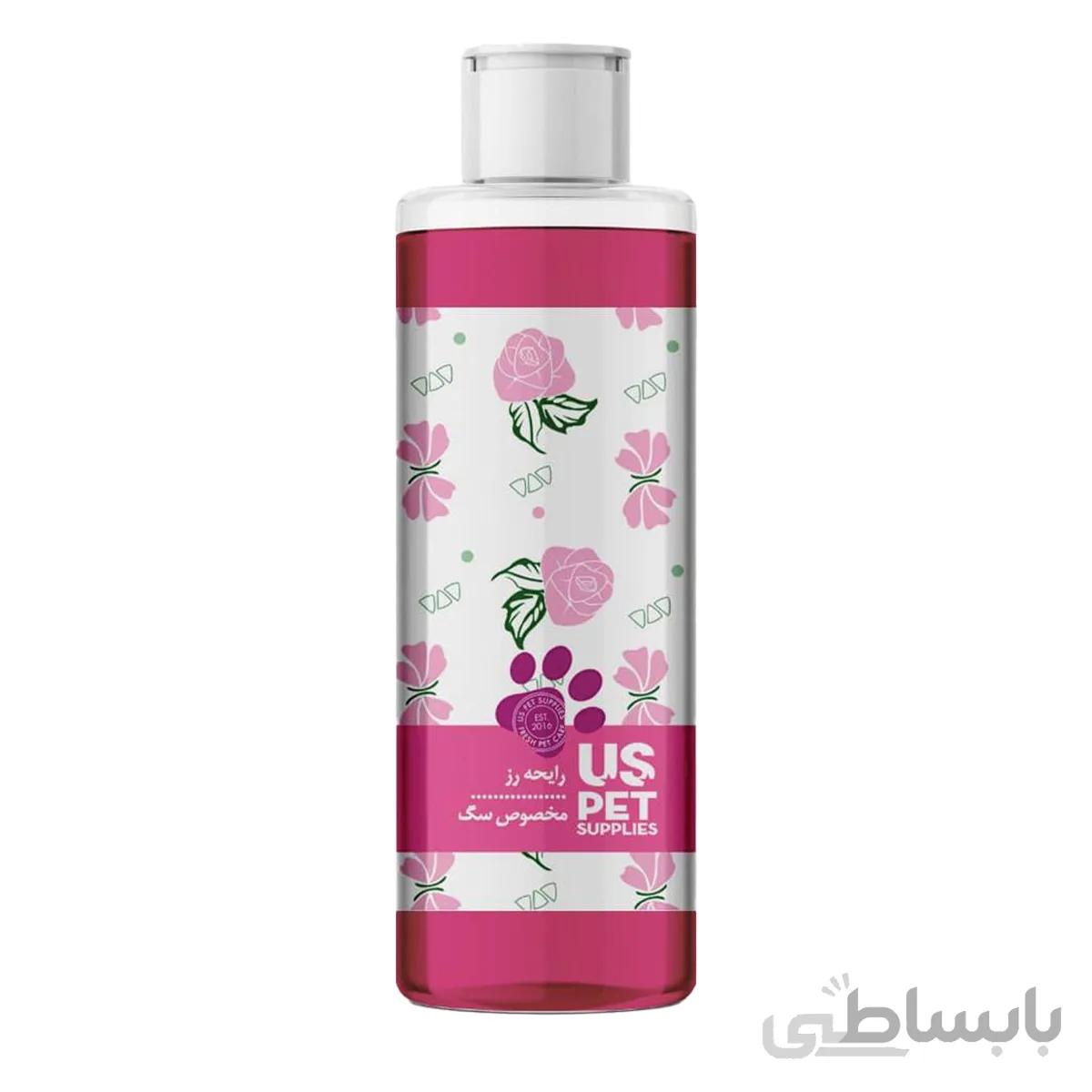 شامپو یو اس پت مخصوص سگ با رایحه گل رز 500 میلی لیتری