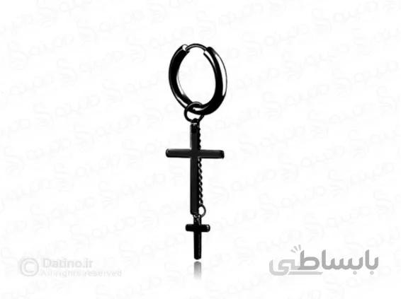 پیرسینگ میخی صلیب آویز دار 12311