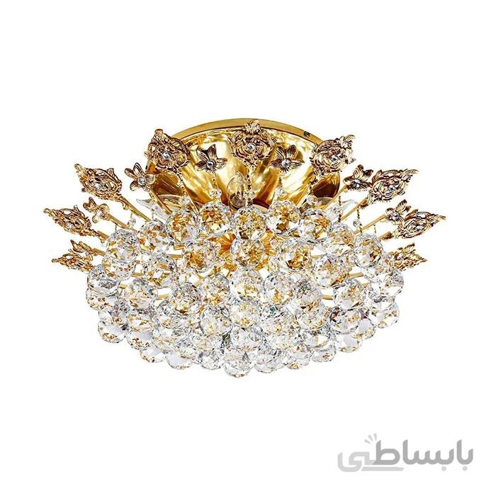 لوستر سقفی چشمه نور 8 شعله کد 2631/50