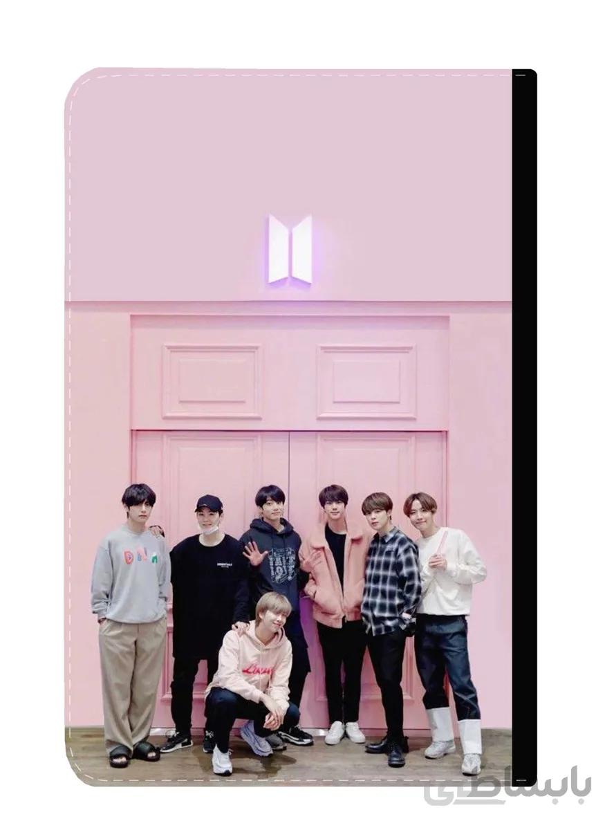 کلاسور طرح bts pink backgrand