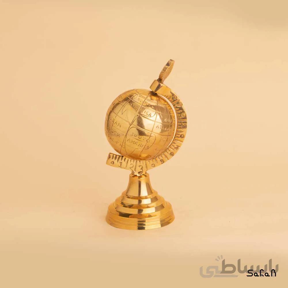 کره زمین برنجی طلایی هندی سایز 2