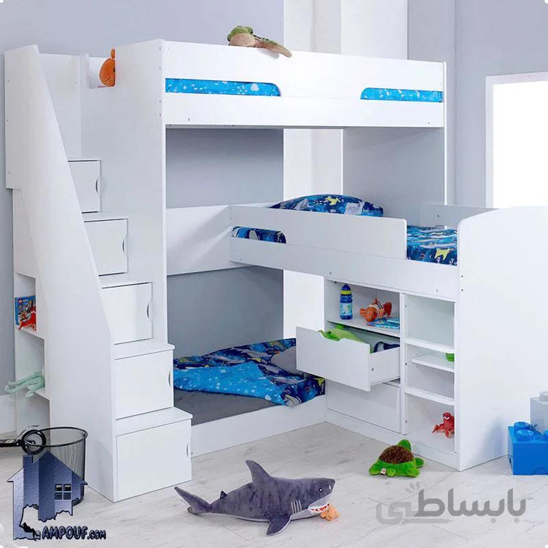 تخت خواب سه طبقه TBJ83