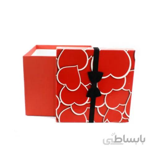 جعبه هدیه قرمز پاپیون دار کد 7