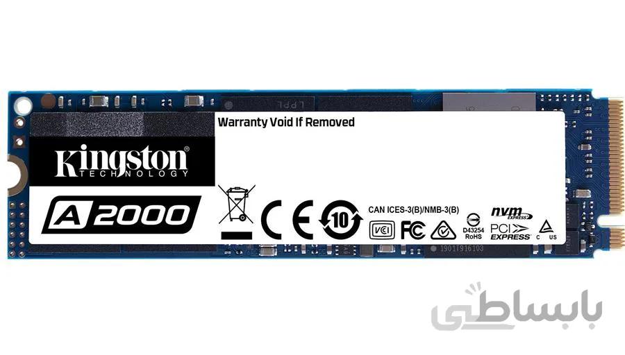 حافظه SSD اینترنال کینگستون A2000 NVMe PCIe Gen 3.0x4 M.2 2280 250GB SSD