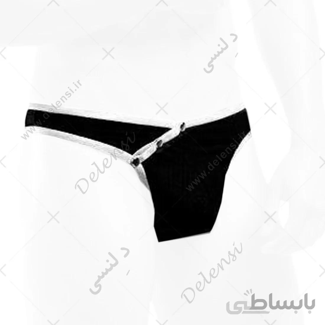 شورت مردانه دکمه دار بک لس فانتزی