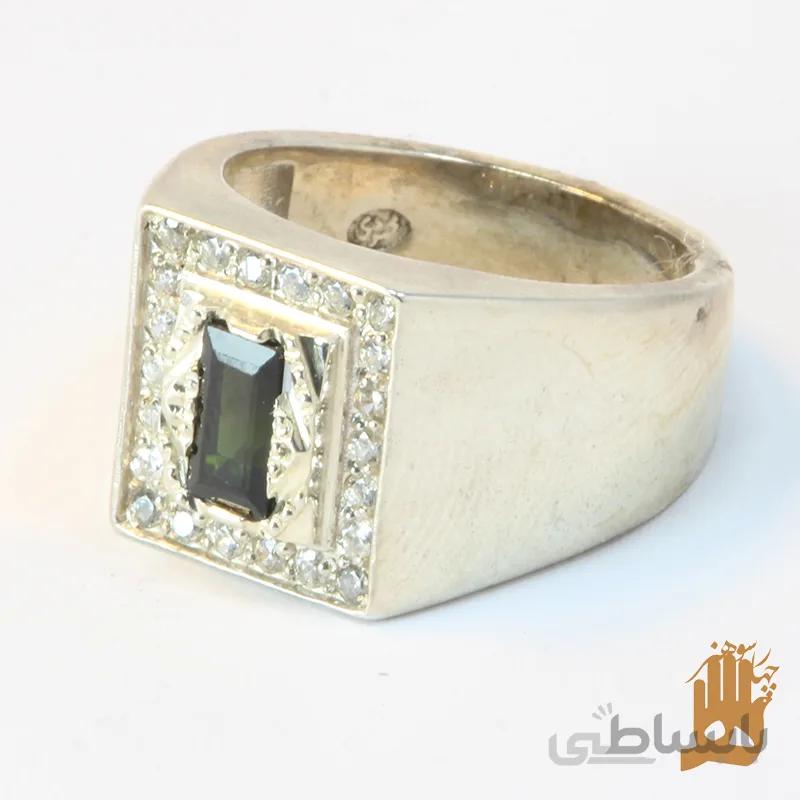 حلقه اسپرت نگین تورمالین
