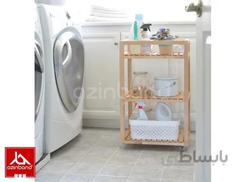 استند چوبی چرخ دار سایز متوسط
