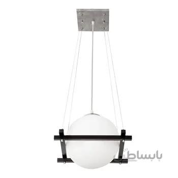 لوستر چوبی آویز تک شعله کاریکسی