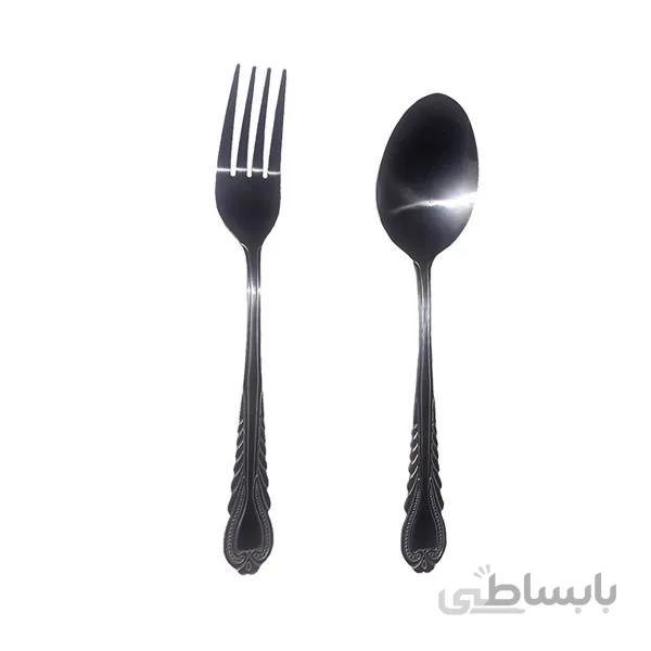 ست قاشق چنگال 12پارچه مدل دل ونگین