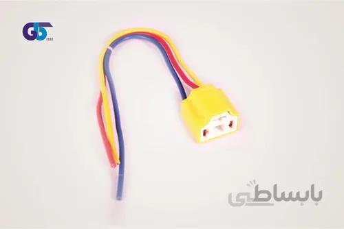 سوکت سه فیش چراغ جلو سرامیکی پراید