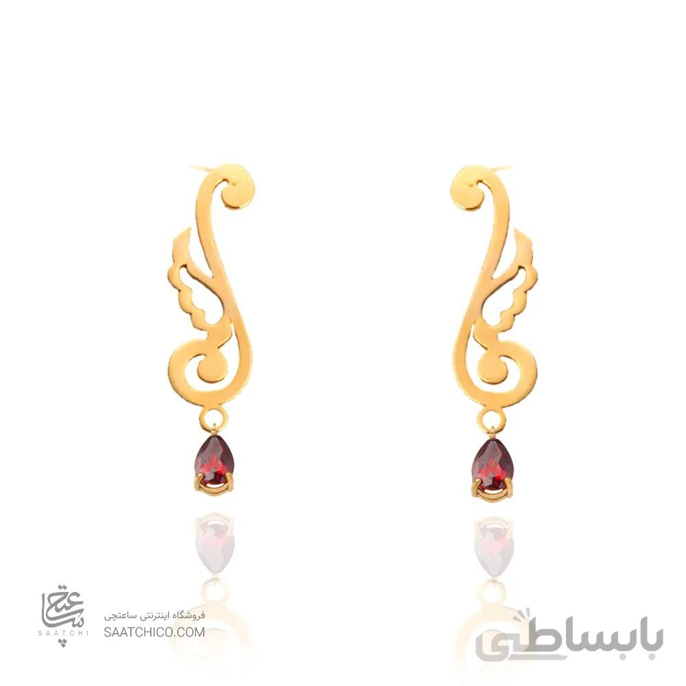 گوشواره طلا زنانه طرح اسلیمی کد XE123