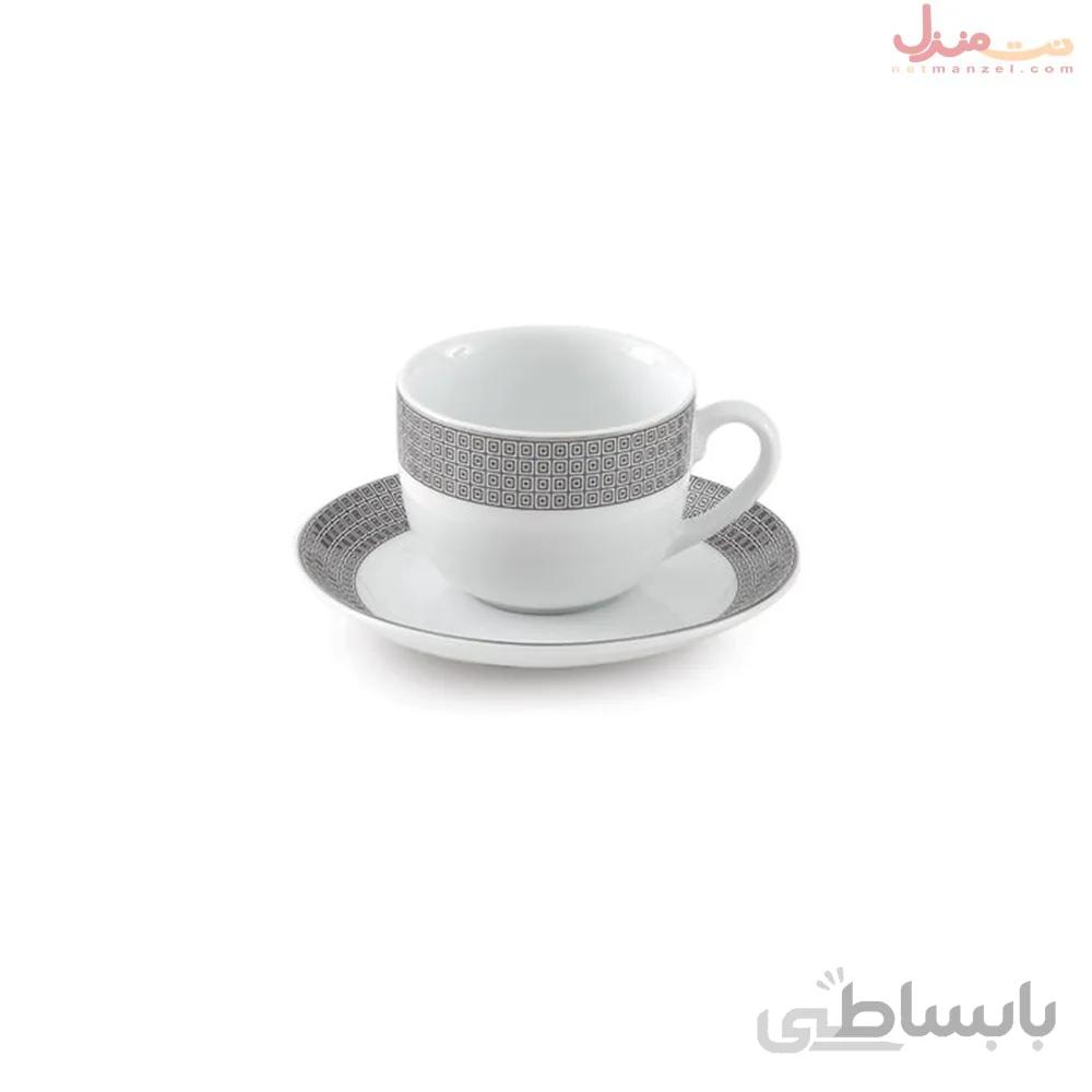 سرویس چای خوری 12 پارچه چینی زرین سری ایتالیا اف مدل سورن درجه عالی