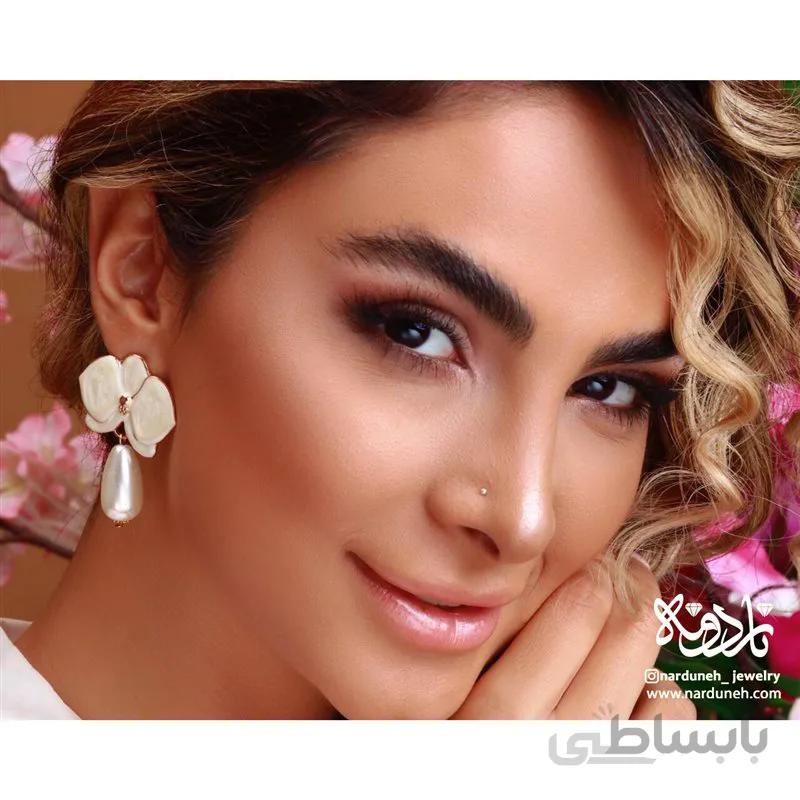 گوشواره ارکیده مروارید