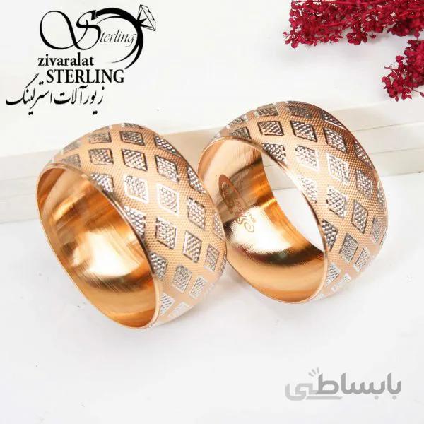 النگو طرح طلا مدل لوزی