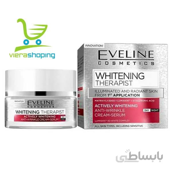 کرم روشن کننده شب اولاین وایت Eveline White Prestige 4D