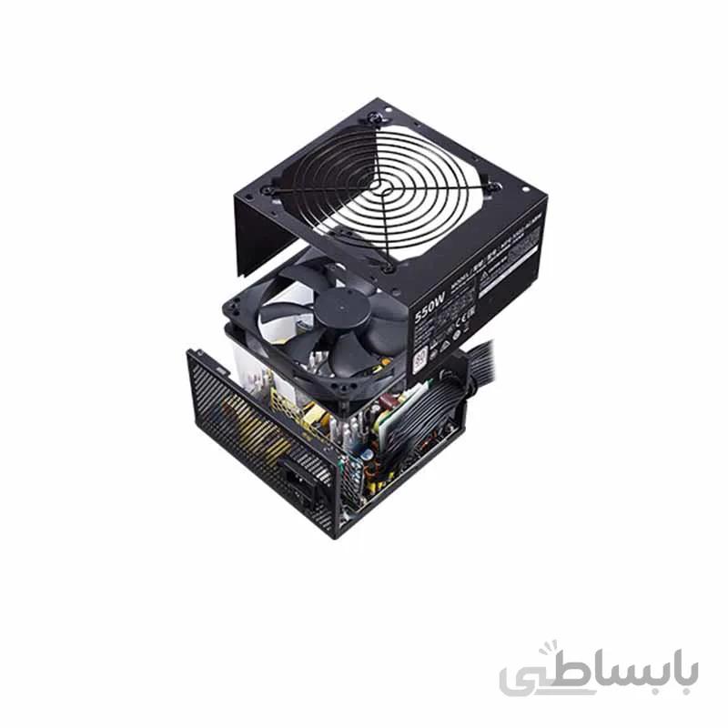 منبع تغذیه کامپیوتر کولر مستر مدل MWE white 550 ا Cooler Master MWE White 550 Computer Power Supply