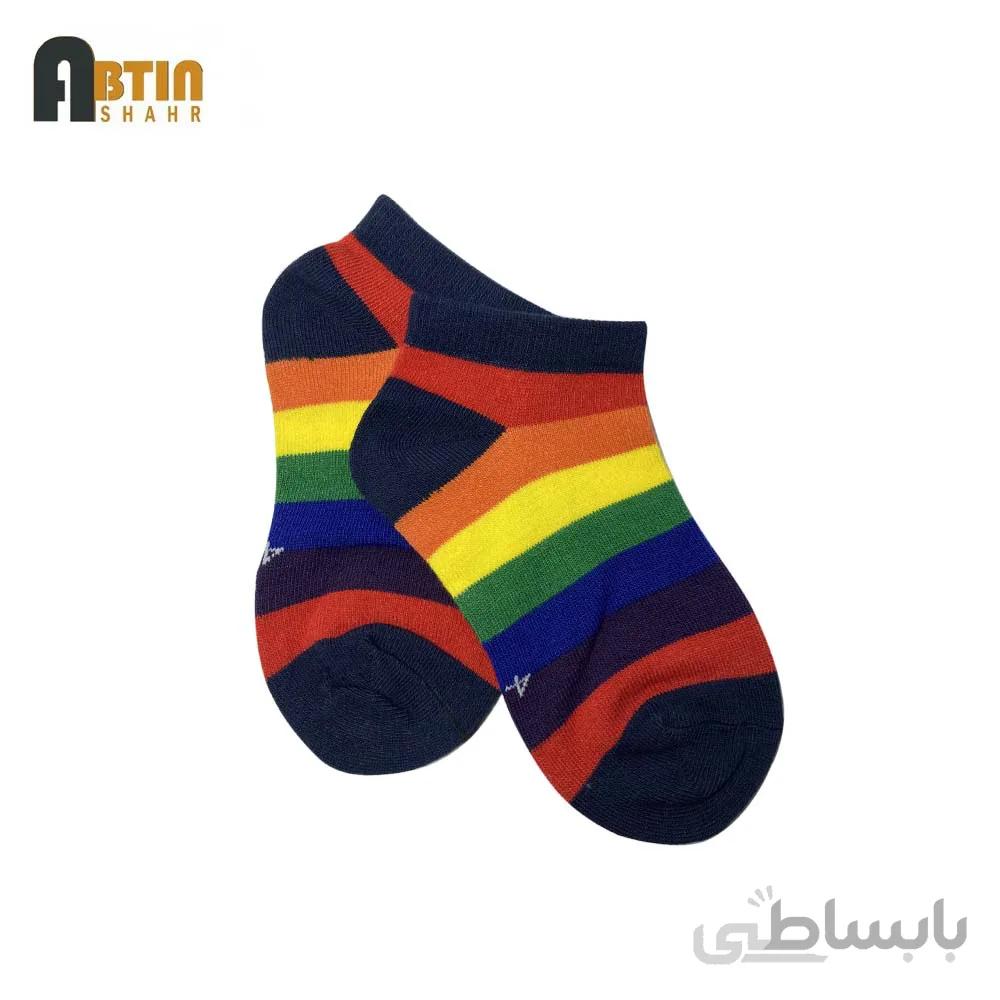 جوراب فانتزی راه راه نانو بچگانه سایز۴