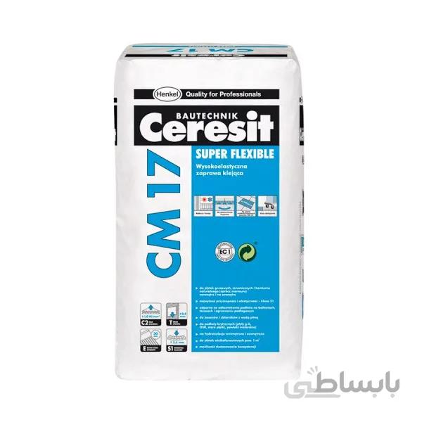 چسب کاشی پودری انعطاف پذیر سرزیت هنکل Ceresit CM17 ا Ceresit CM17