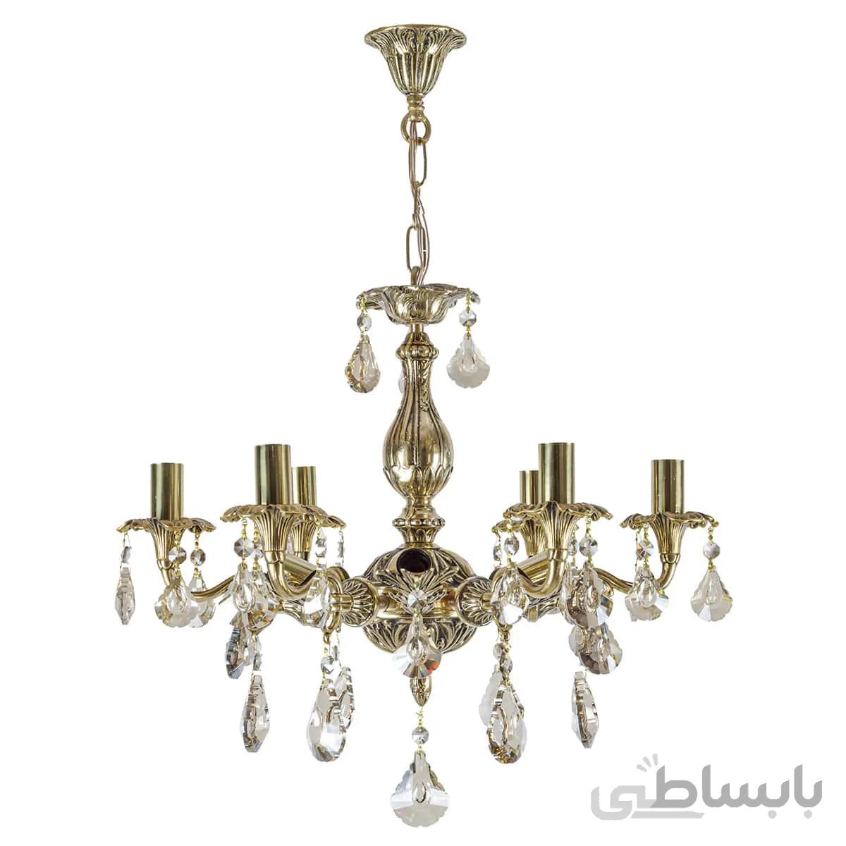 لوستر ۱۲ شعله چشمه نور کد C3344/6+6-B