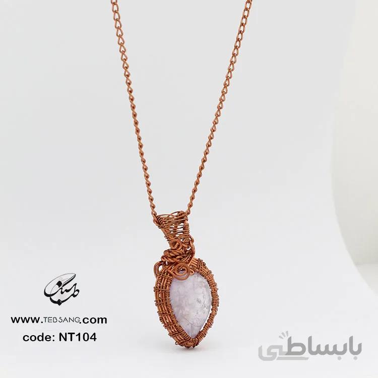 گردنبند زنانه سنگ آمیتیست NT-104