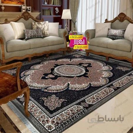 فرش ماشینی آرا مشهد طرح 25560 گردویی