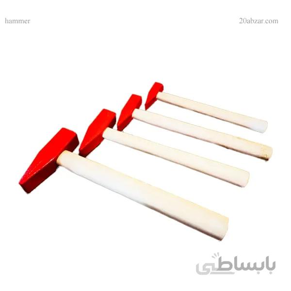 چکش دسته چوبی ۱۰۰، ۲۰۰، ۳۰۰ و ۵۰۰ گرمی