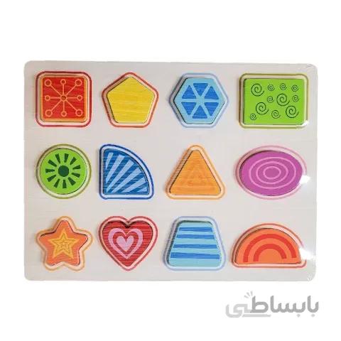 پازل چوبی جاگذاری اشکال هندسی کد 4049059
