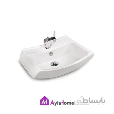روشویی روسنگی مروارید مدل کاتیا 55 درجه دو