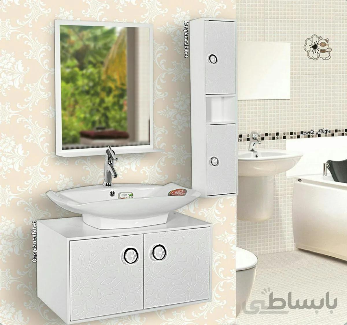 روشویی کابینت دار پرنیان 75 سانت ا روشویی کابینت دار پرنیان 75 سانت
