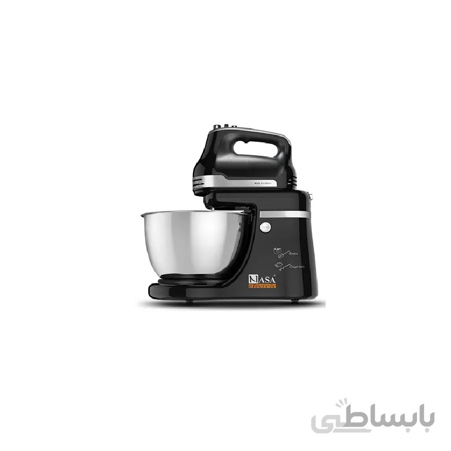 همزن کاسه دار ناساالکتریک مدل 972b استیل مشکی