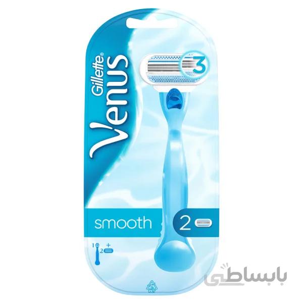خود تراش ژيلت Venus Smooth به همراه تيغ يدک مخصوص بانوان
