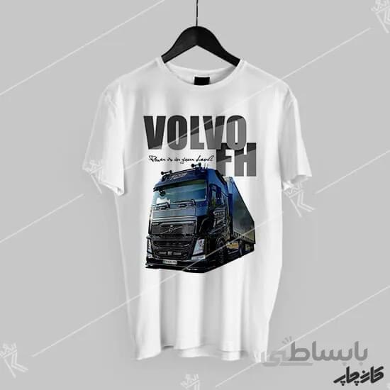 تیشرت طرح کشنده ولوو Volvo FH