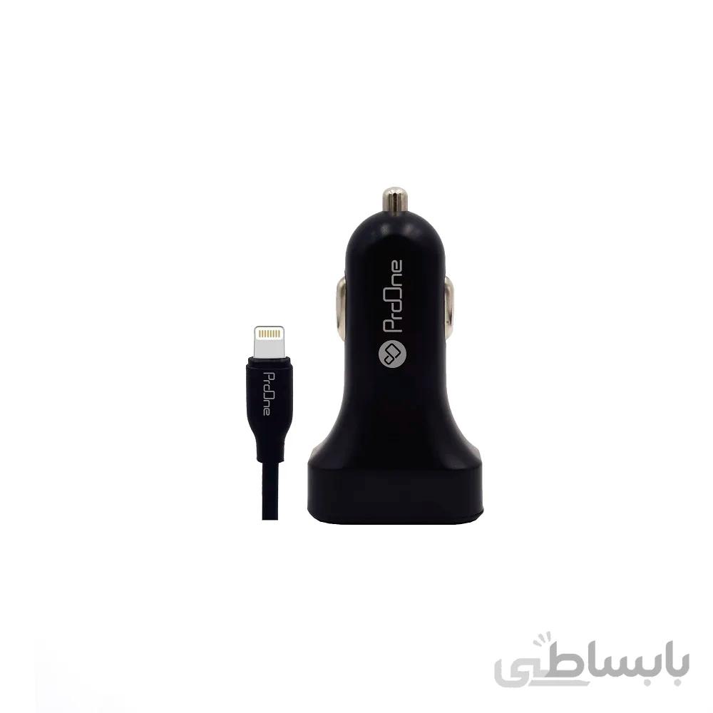 شارژر فندکی پرووان مدل PCG15L به همراه کابل لایتنینگ