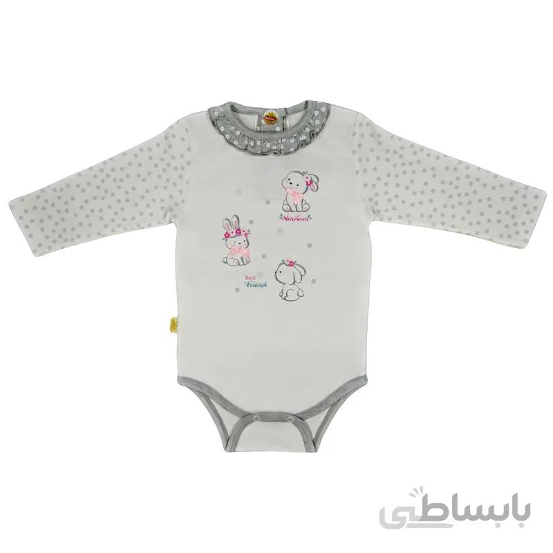 بادی نی نی سان R-SET - طرح خرگوش - ست دار - نوزاد تا 12 ماه