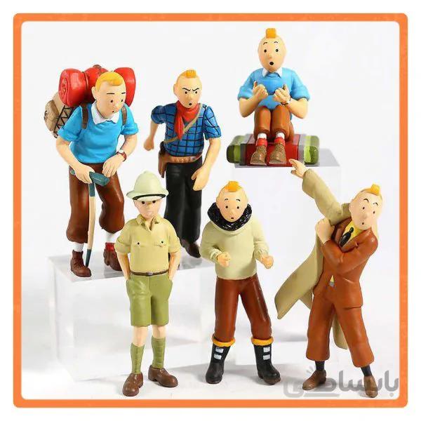 تن تن مجموعه فیگور اورجینال 6 عددی Tin Tin Figure