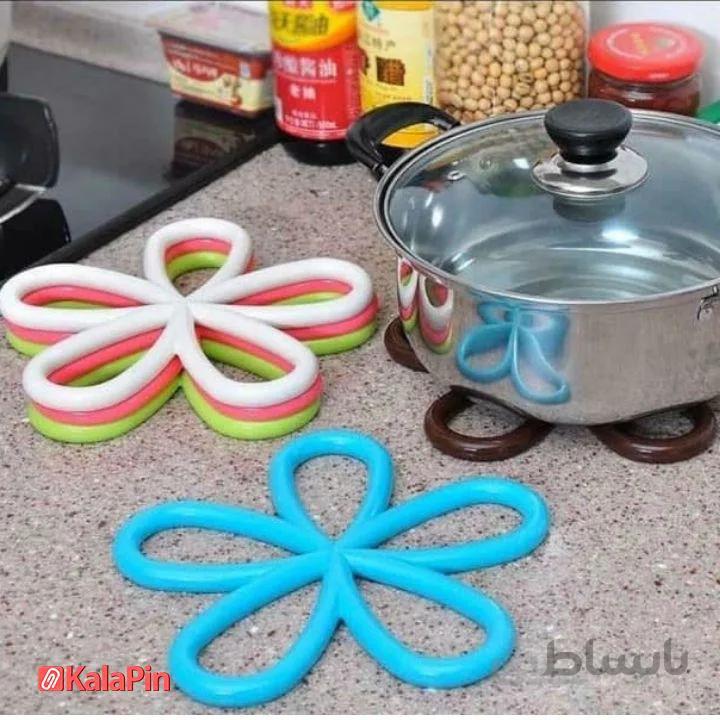 زیرقابلمه ای نسوز طرح گل مجموعه پنج عددی