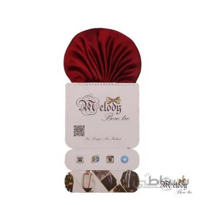 دستمال جیبی سری کلاسیک (عنابی براق)