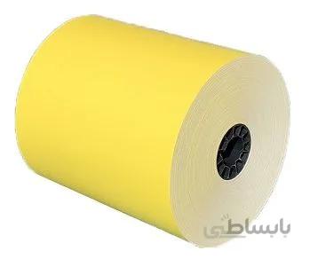 رول کاغذ حرارتی رنگی -40 متری زرد-کارتن 60 عددی