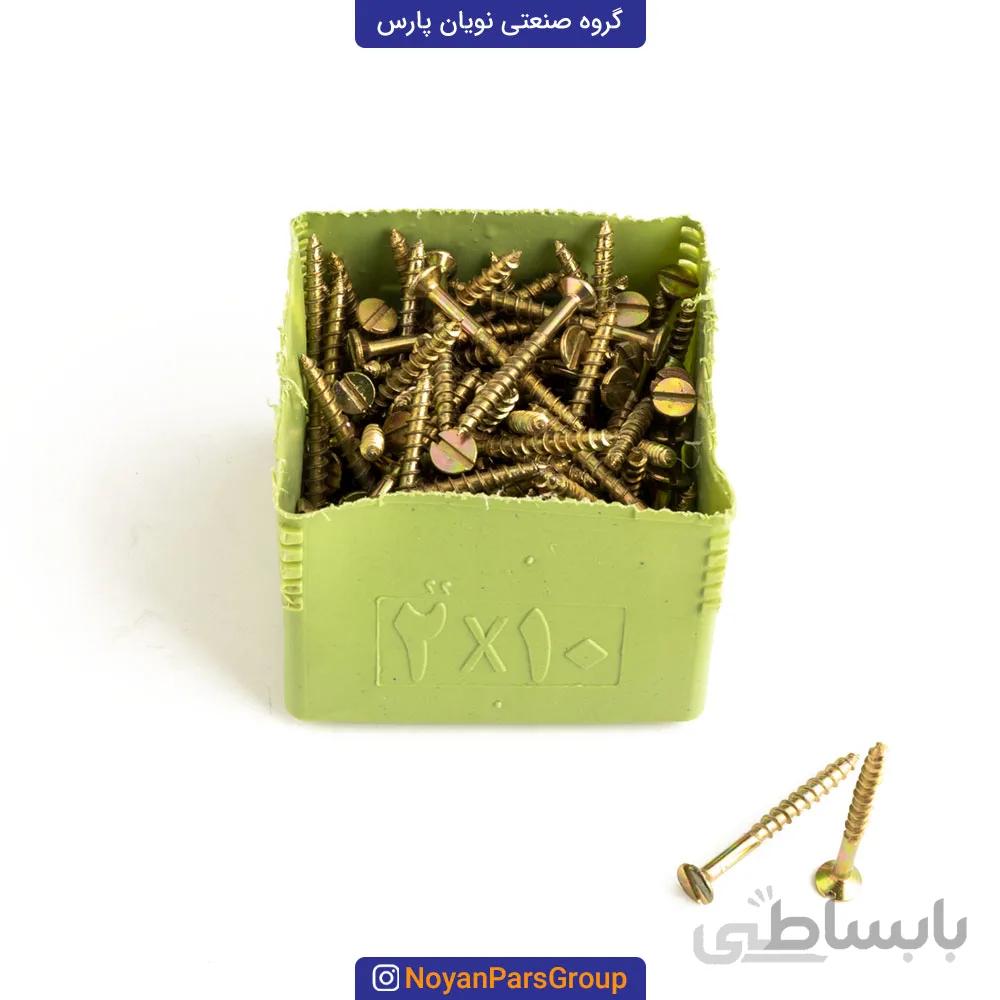 پیچ چوب 2 سو سایز 2 در 10 (5سانت) بسته 144 عددی نویان پارس