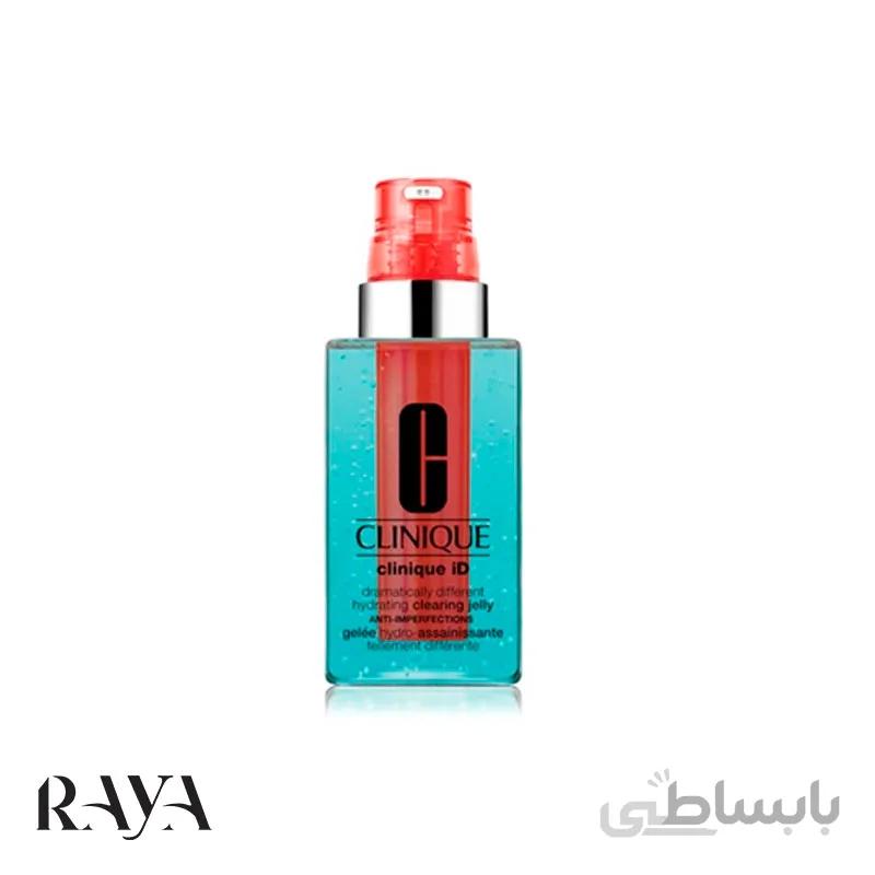 آبرسان ژلی ضد جوش کلینیک مدل دراماتیکالی دیفرنت و کنسانتره کارتریج فعال ا Clinique Id Dramatically Different Hydrating Clearing Jelly + Active Cartridge Concentrate