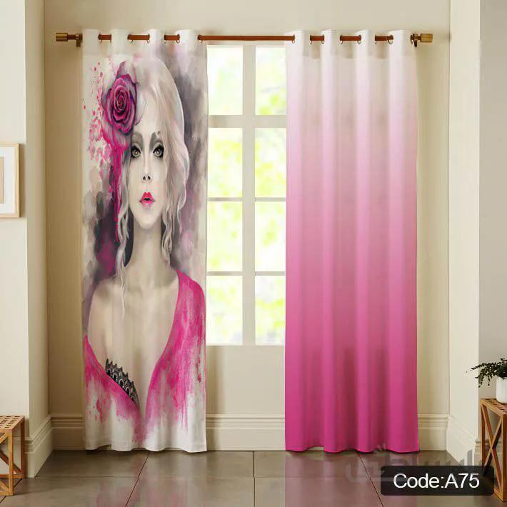 پرده پانچی چاپی کد A75