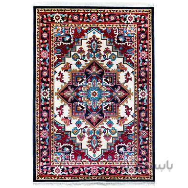 فرش ماشینی سهند کد B045.5J طرح هریس زمینه کرم کالیته بختیاری ا Sahand