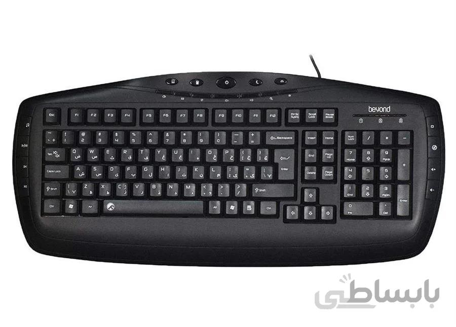 کیبورد بیاند مدل BK-6161 با حروف فارسی ا Beyond BK-6161 Keyboard With Persian Letters