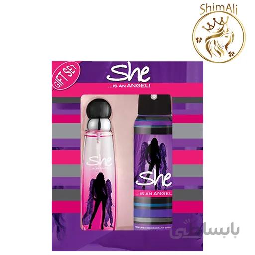 ست عطر و اسپری she مدل Angel