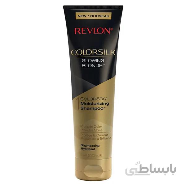 شامپوی رولون اصل تثبیت رنگ موی بلوند و هایلایت | نرم کننده و مغذی قوی ۲۵۰ میل ا Revlon ColorSilk Care Shampoo glowing Blonde 250 ml