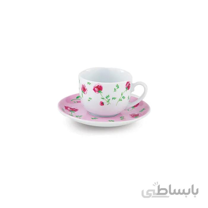سرویس چینی 12 پارچه چای خوری پینک رز