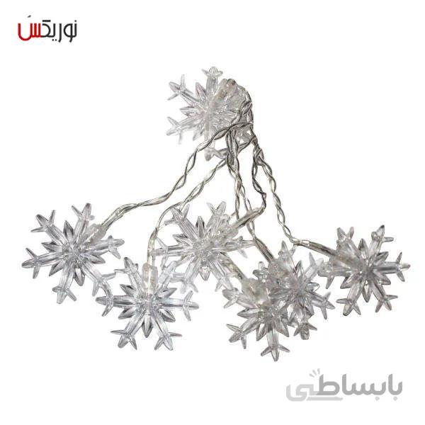 ریسه ال ای دی طرح برف مدل گیره ای به طول 4 متر